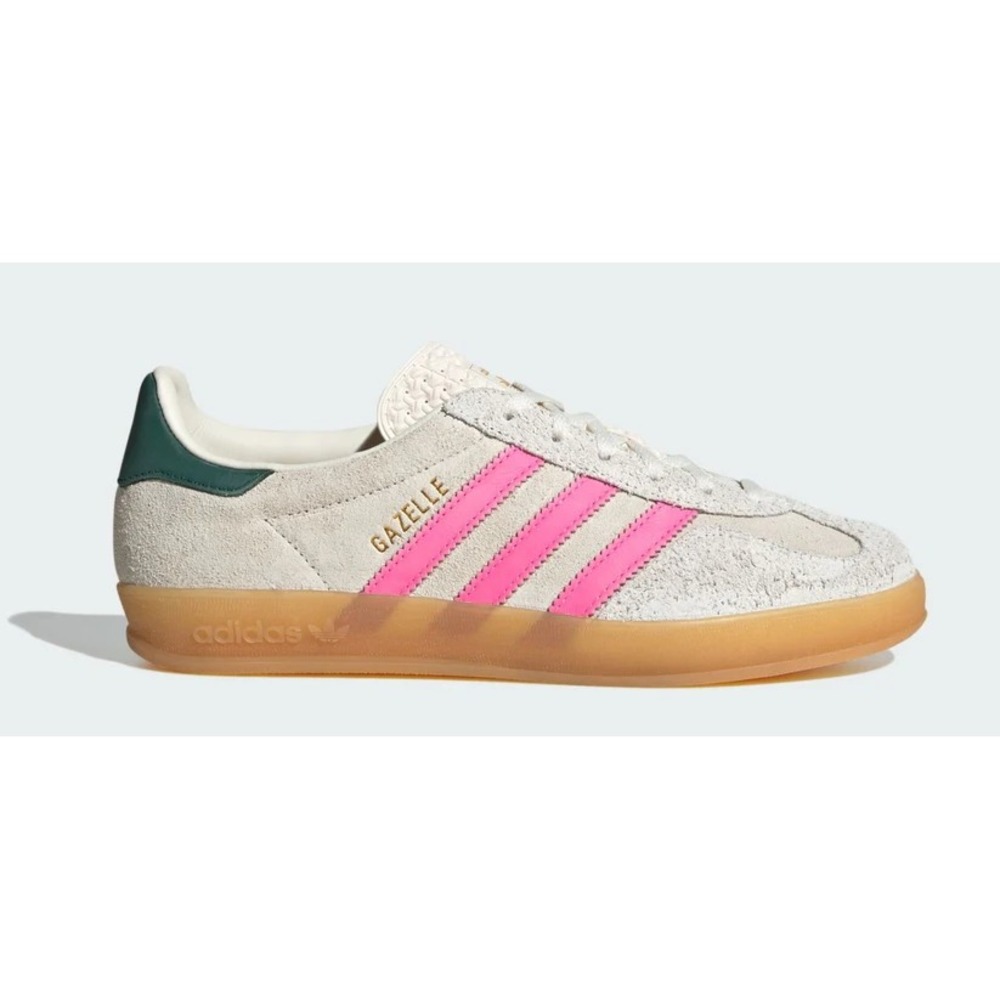 10W / 9M - [NEW] Women's adidas Gazelle Indoor Shoes 'Off‎ White' JQ1096